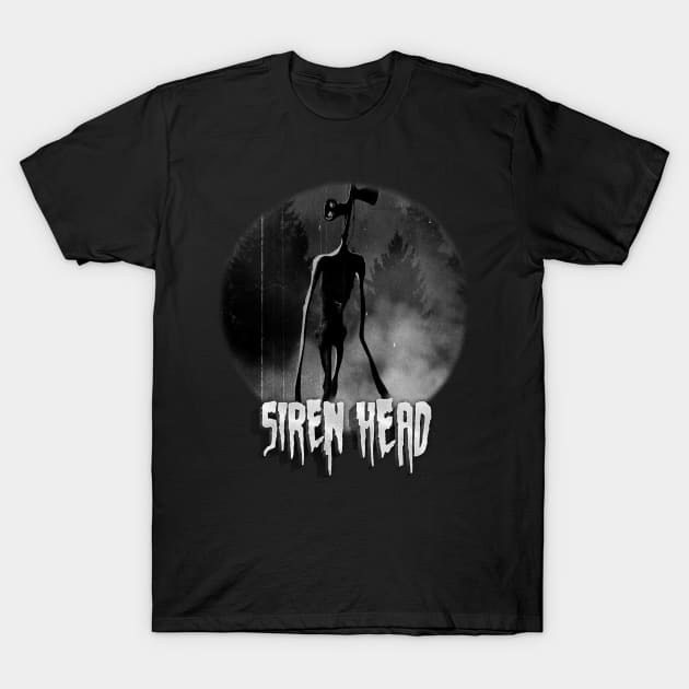 Scary Siren Head vintage meme T-Shirt by opippi